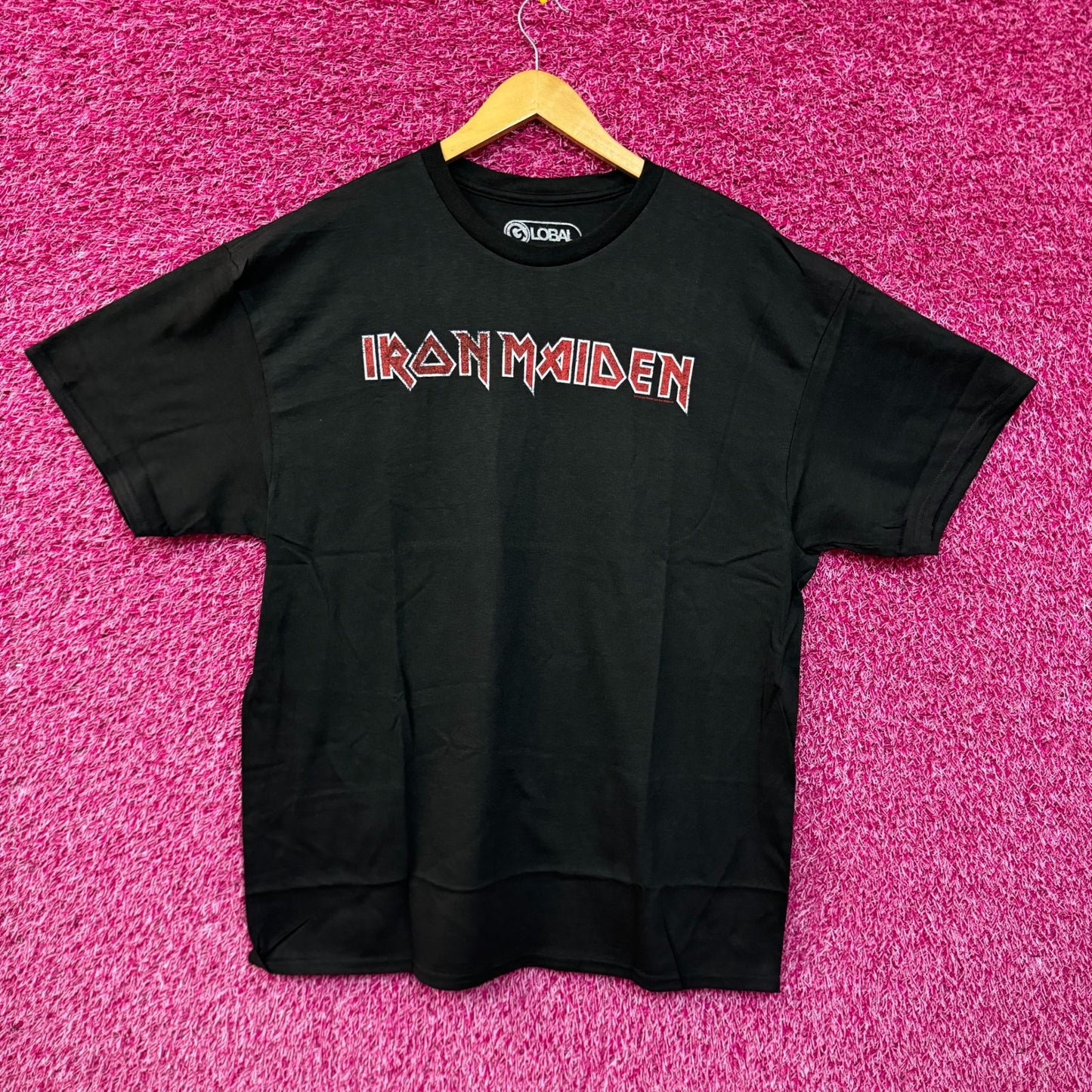 Iron Maiden Spell-Out Logo Heavy Metal Rock Band Tee XL