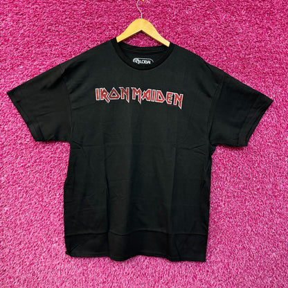 Iron Maiden Spell-Out Logo Heavy Metal Rock Band Tee XL