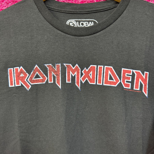 Iron Maiden Spell-Out Logo Heavy Metal Rock Band Tee XL