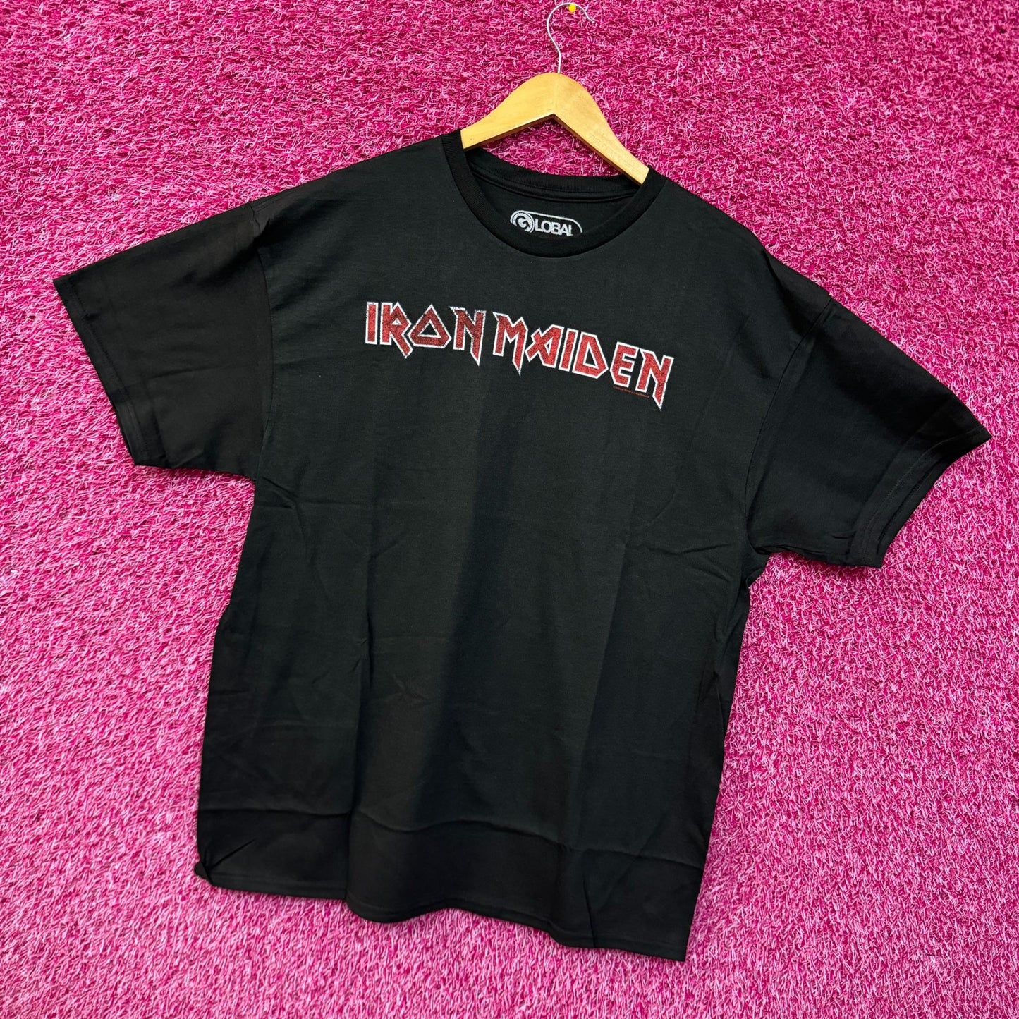 Iron Maiden Spell-Out Logo Heavy Metal Rock Band Tee XL