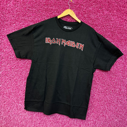 Iron Maiden Spell-Out Logo Heavy Metal Rock Band Tee XL