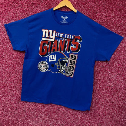 Junk Food Clothing New York Giants Checkdown Flea Market Tee Large