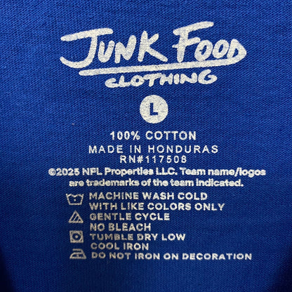 Junk Food Clothing New York Giants Checkdown Flea Market Tee Large