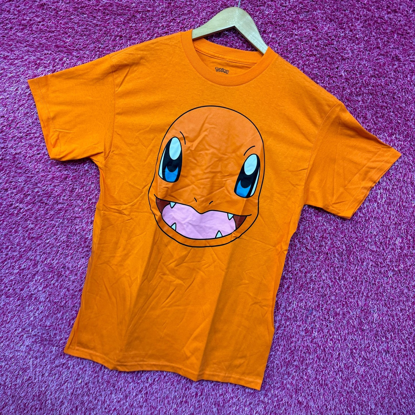 Charmander Big Face Anime Character Nintendo Pokemon Tee M