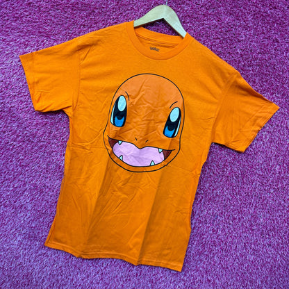 Charmander Big Face Anime Character Nintendo Pokemon Tee M
