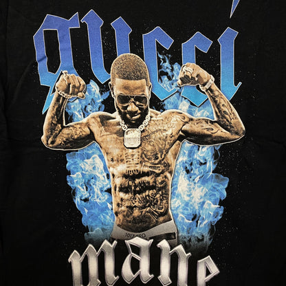 Gucci Mane Hip-Hop Fire Poster T-Shirt Small