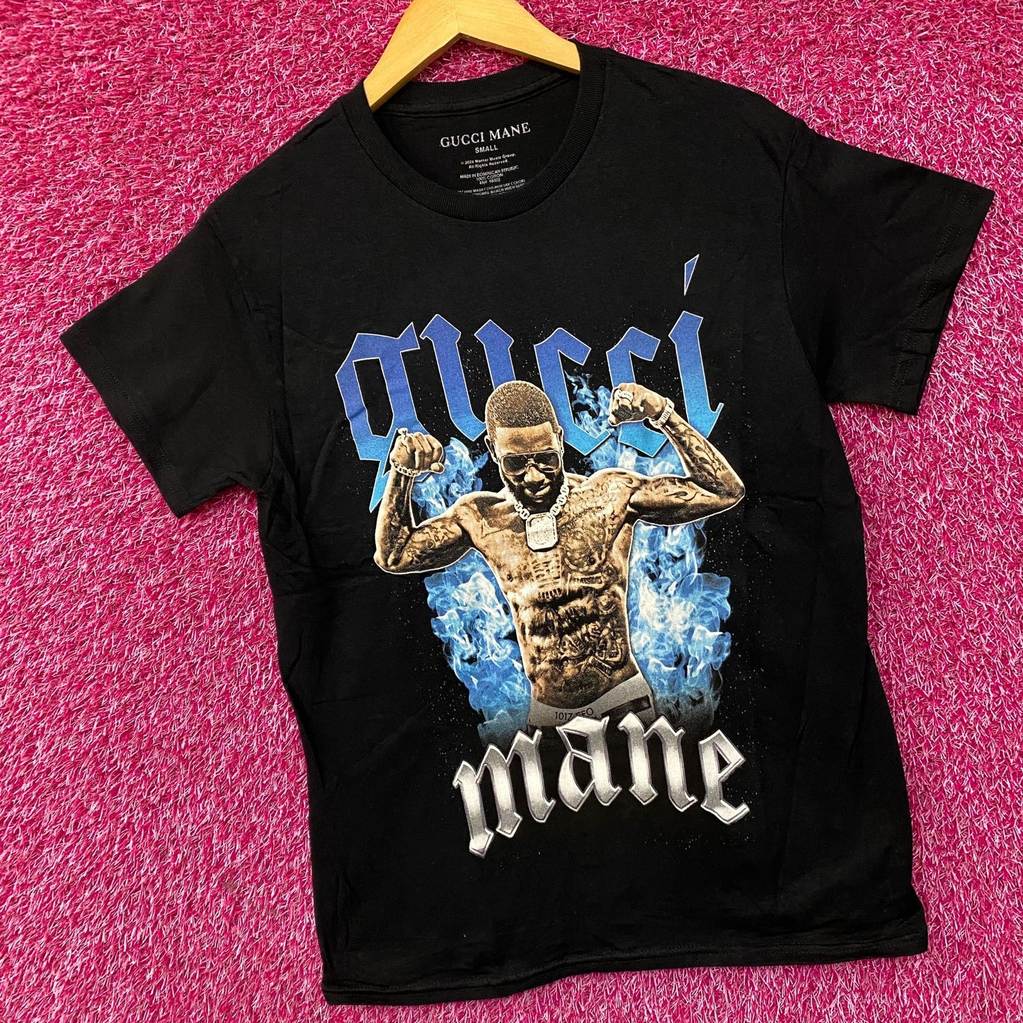 Gucci Mane Hip-Hop Fire Poster T-Shirt Small