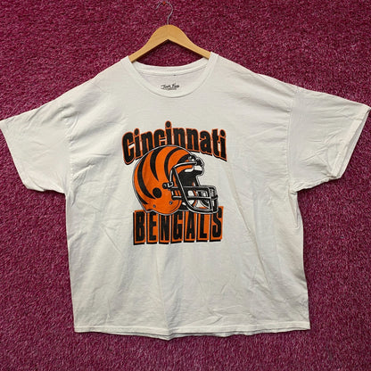 Junk Food Clothing NFL Cincinnati Bengals Helmet Logo T-Shirt 2XL