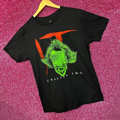 IT Chapter Two Neon Pennywise Horror Movie Promo Tee L