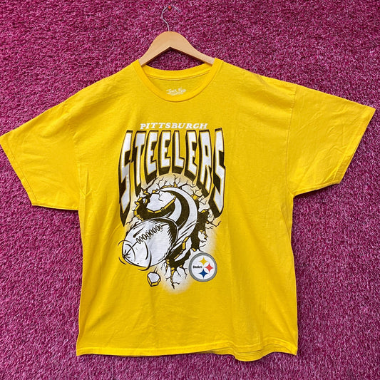 Junk Food Clothing Pittsburgh Steelers Breakthrough T-Shirt XL