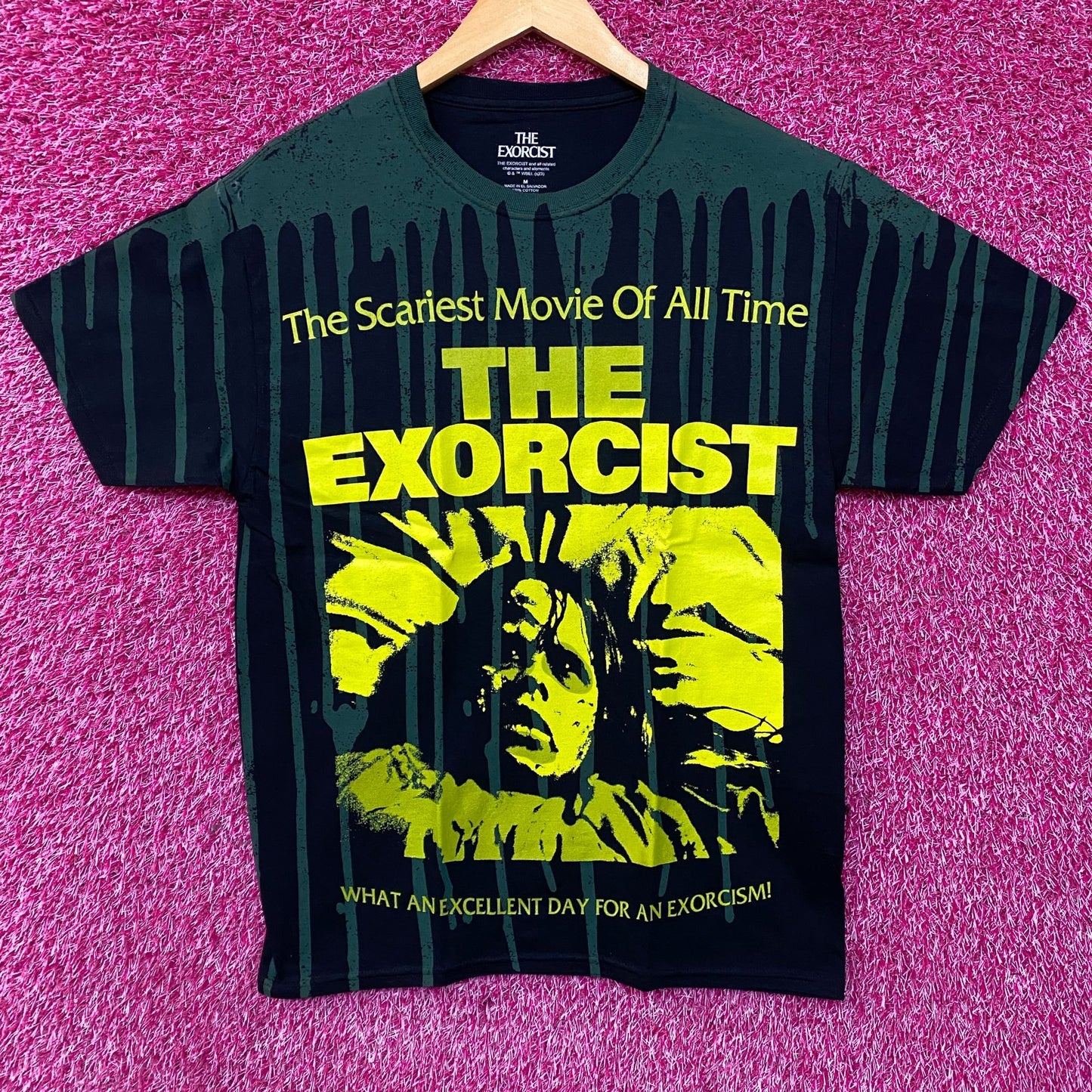 The Exorcist Bed Drip Wash The Scariest Movie Of All Time T-Shirt Medium