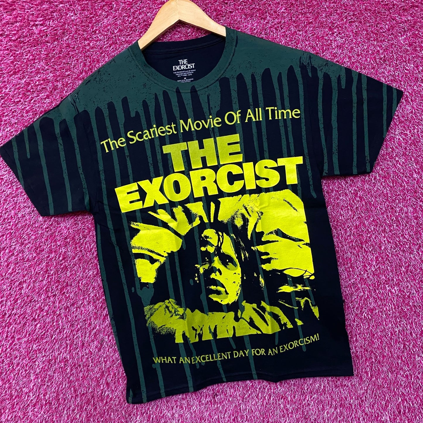 The Exorcist Bed Drip Wash The Scariest Movie Of All Time T-Shirt Medium