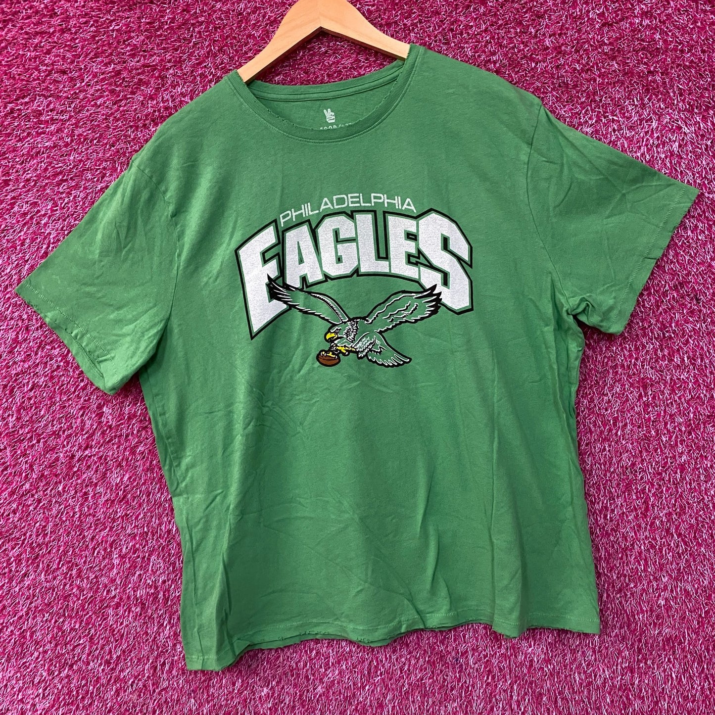 NFL Junk Food Philadelphia Eagles Gray Tshirt size 2XL