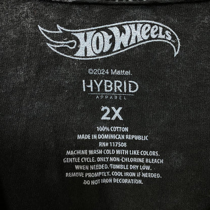 Hot Wheels Skelesaurus Fossil Fury Mineral Wash T-Shirt 2X