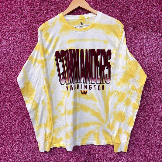 NFL AFC Washington Commanders Tie-Dye long Sleeve Shirt Large