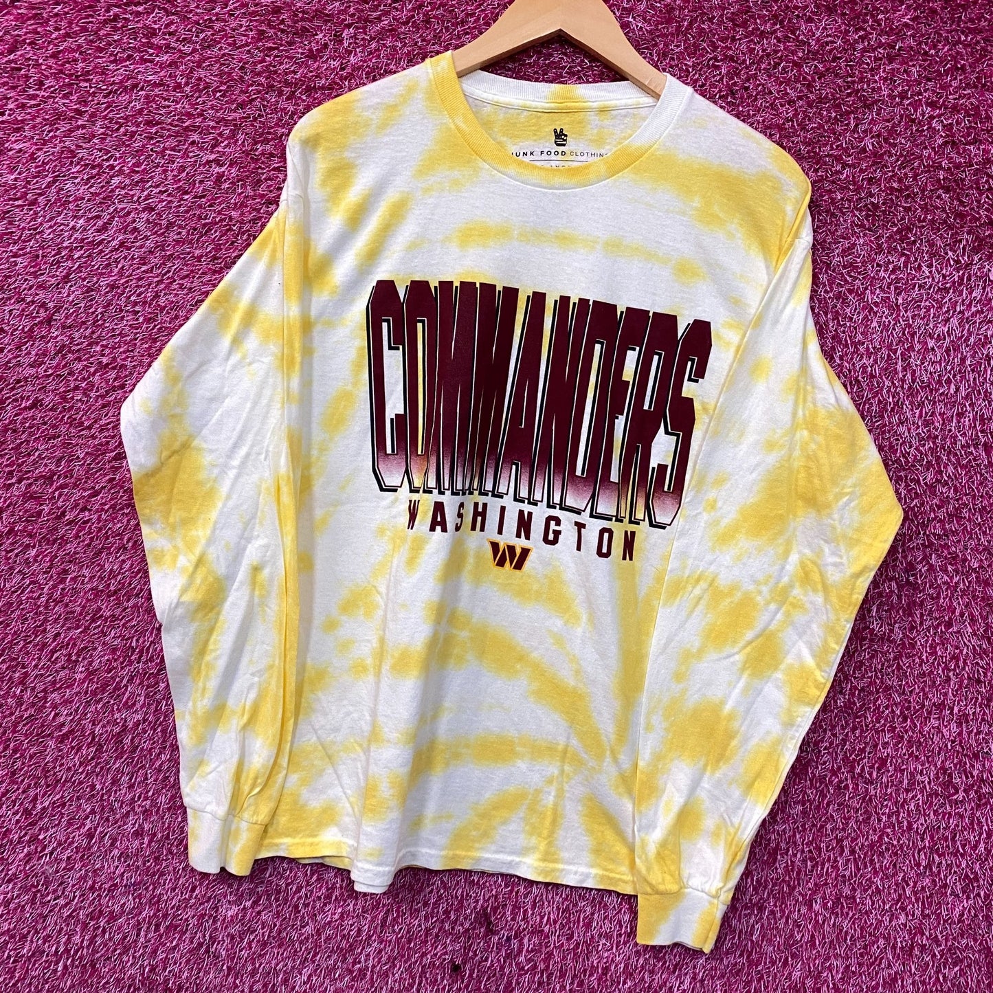 NFL AFC Washington Commanders Tie-Dye long Sleeve Shirt Large