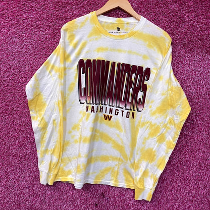 NFL AFC Washington Commanders Tie-Dye long Sleeve Shirt Large