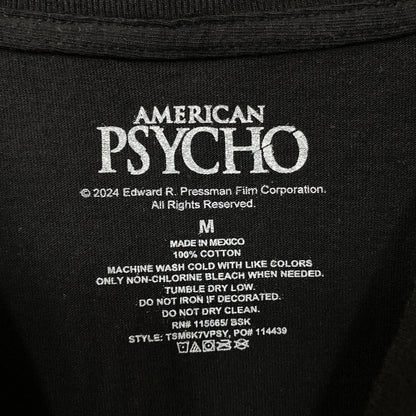 American Psycho  Patrick Bateman Movie Graphic T-Shirt Medium
