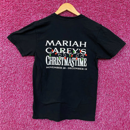 Mariah Carey Official Christmastime Tour Candy Cane Dress Tee Small