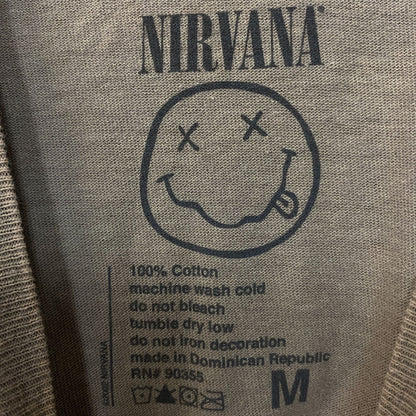Nirvana Smiley Face Grunge Band T-Shirt Medium