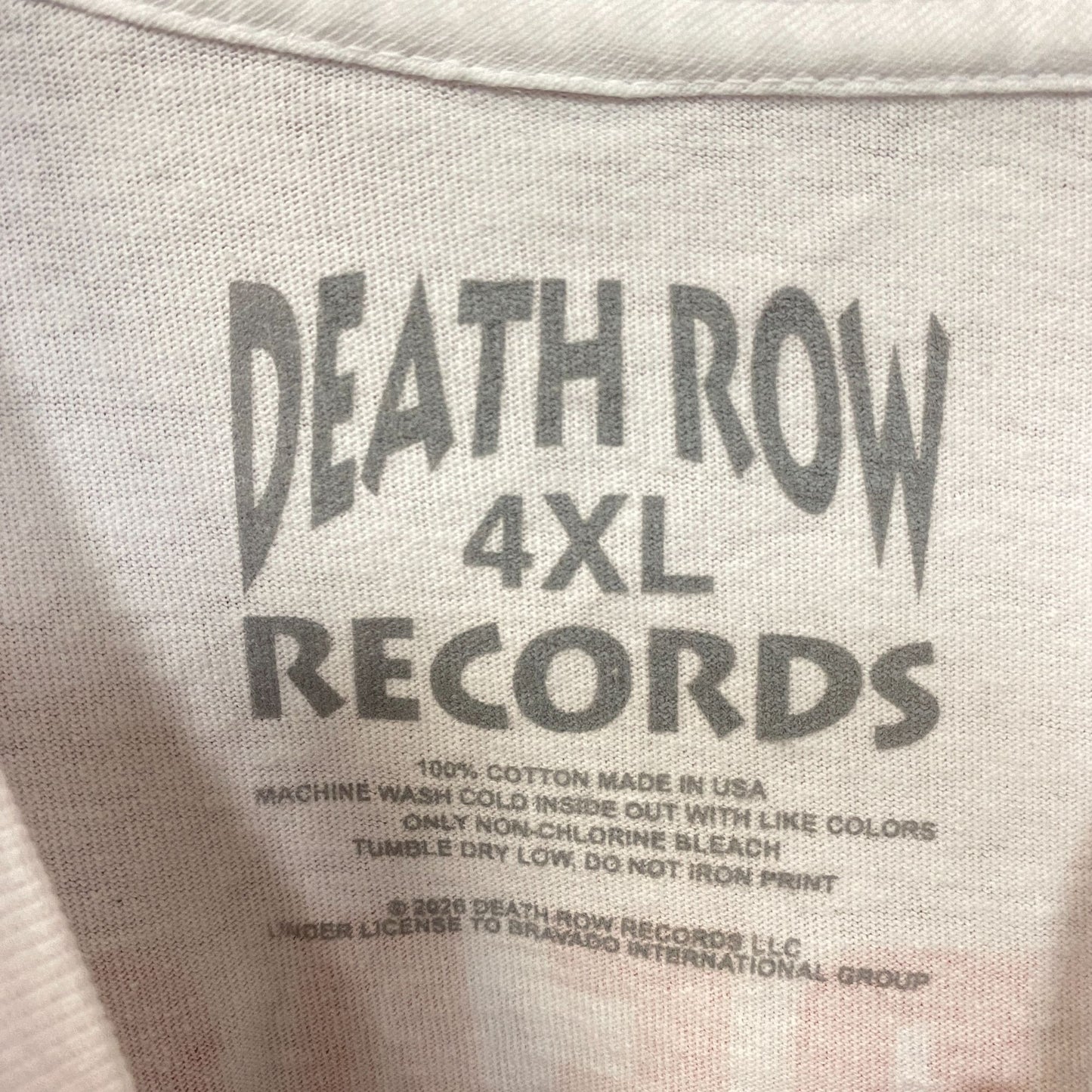 Death Row Records Logo Graphic T-Shirt 4XL