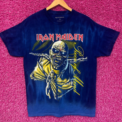 Iron Maiden Piece of Mind Heavy Album Art Metal Tie Dye M