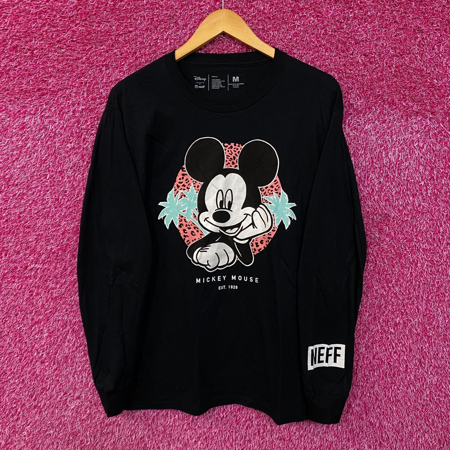 Mickey Mouse Miami Vice L/S shirt size medium