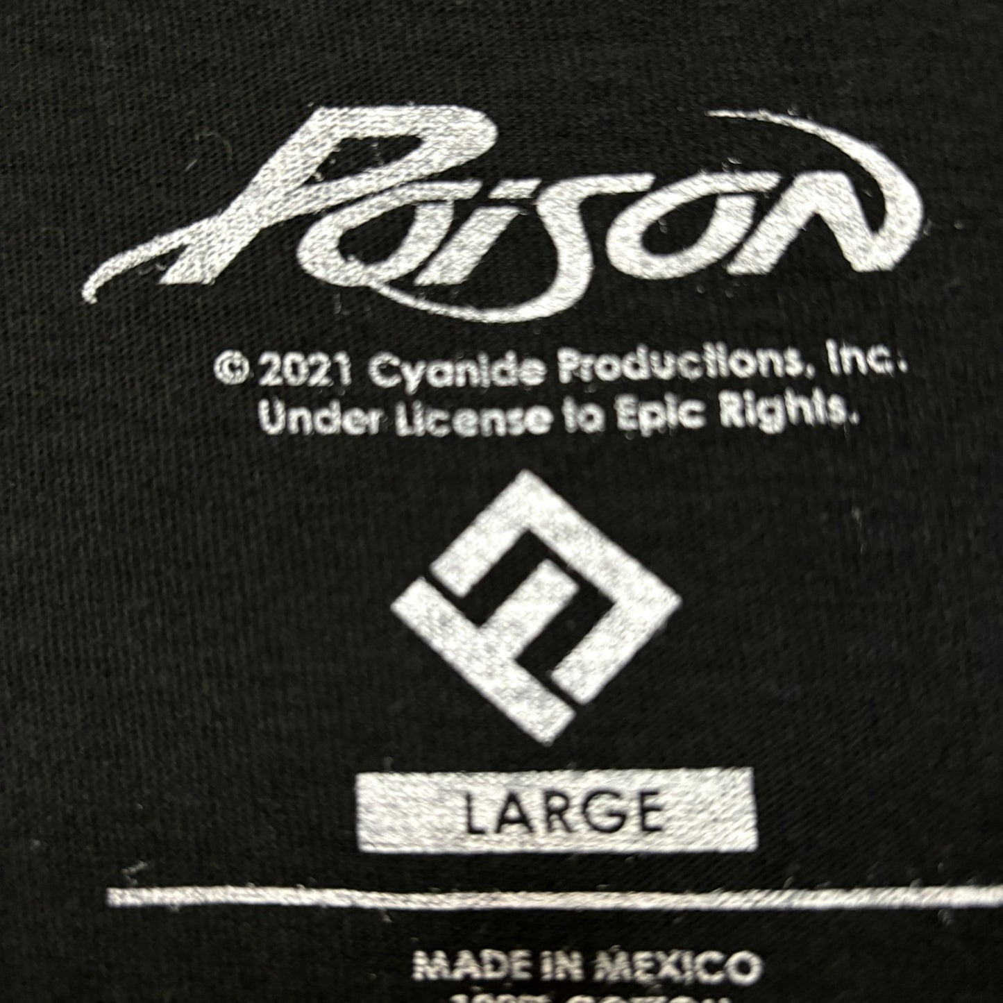 Poison Power to the People Heavy Metal Tee L