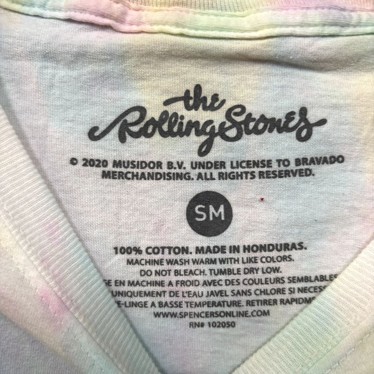 The Rolling Stones Hot Lips Pop Art Rock Pastel Tie Dye S