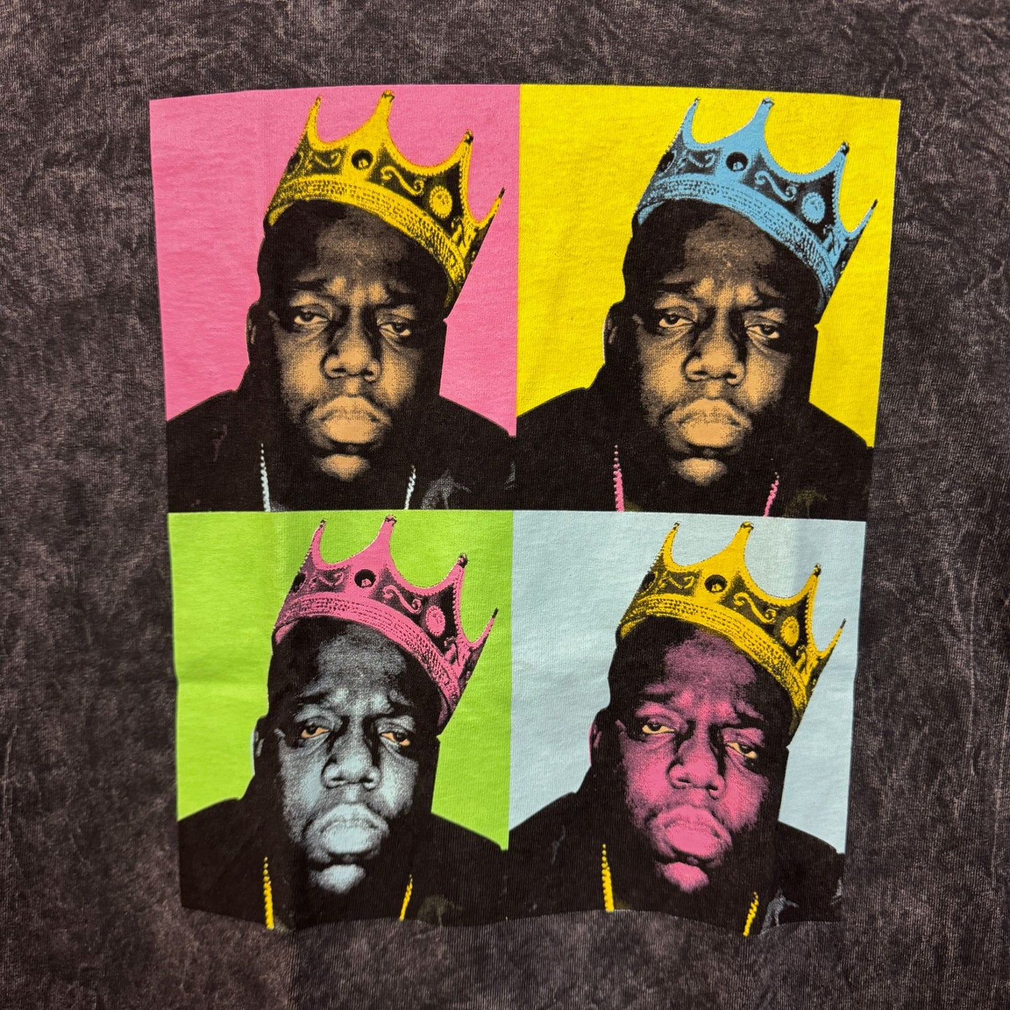 The Notorious BIG King of New York Pop Art Hip Hop Tee M