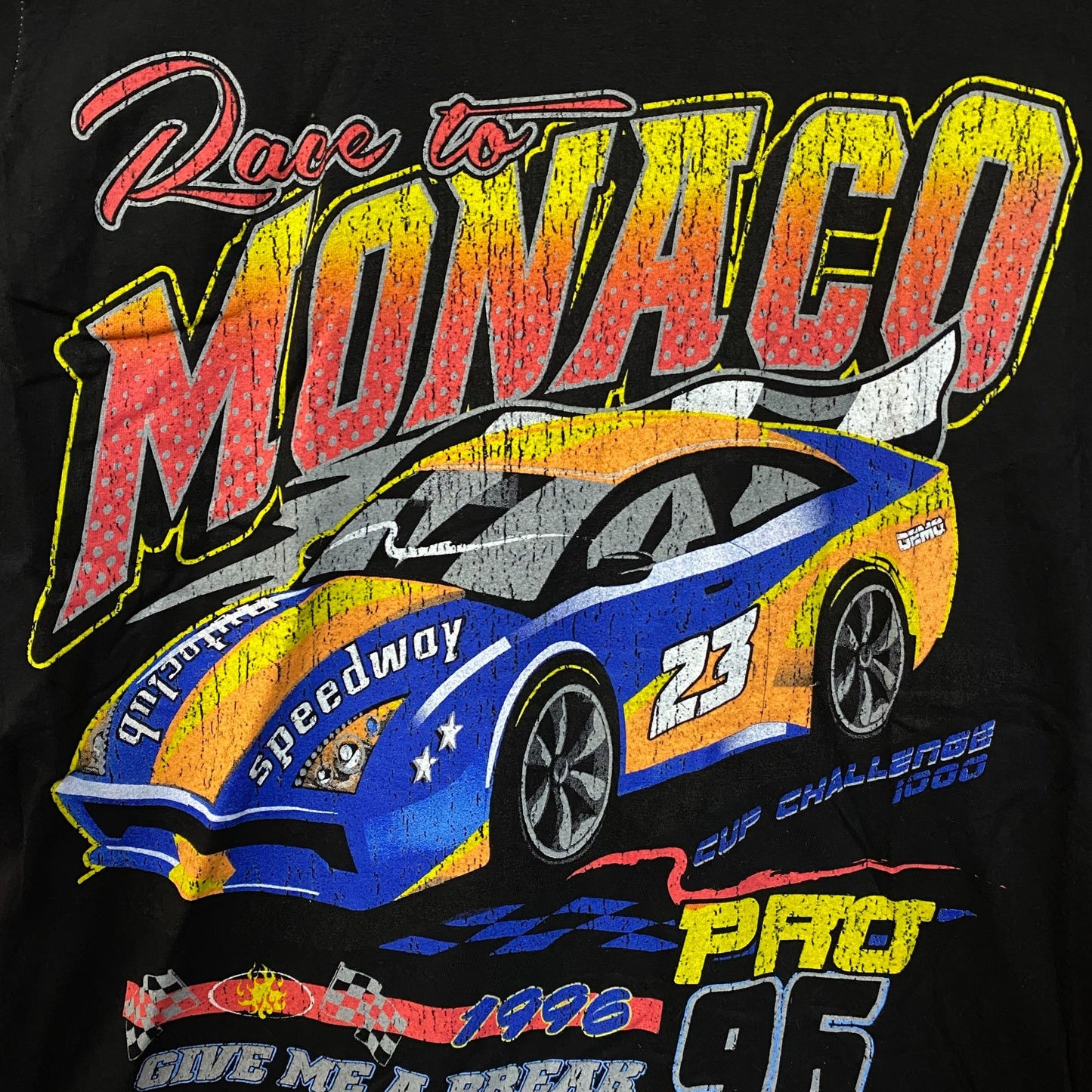 Race to Monaco Pro 96 Cup Challenge 1000 Racing Car Tee Small