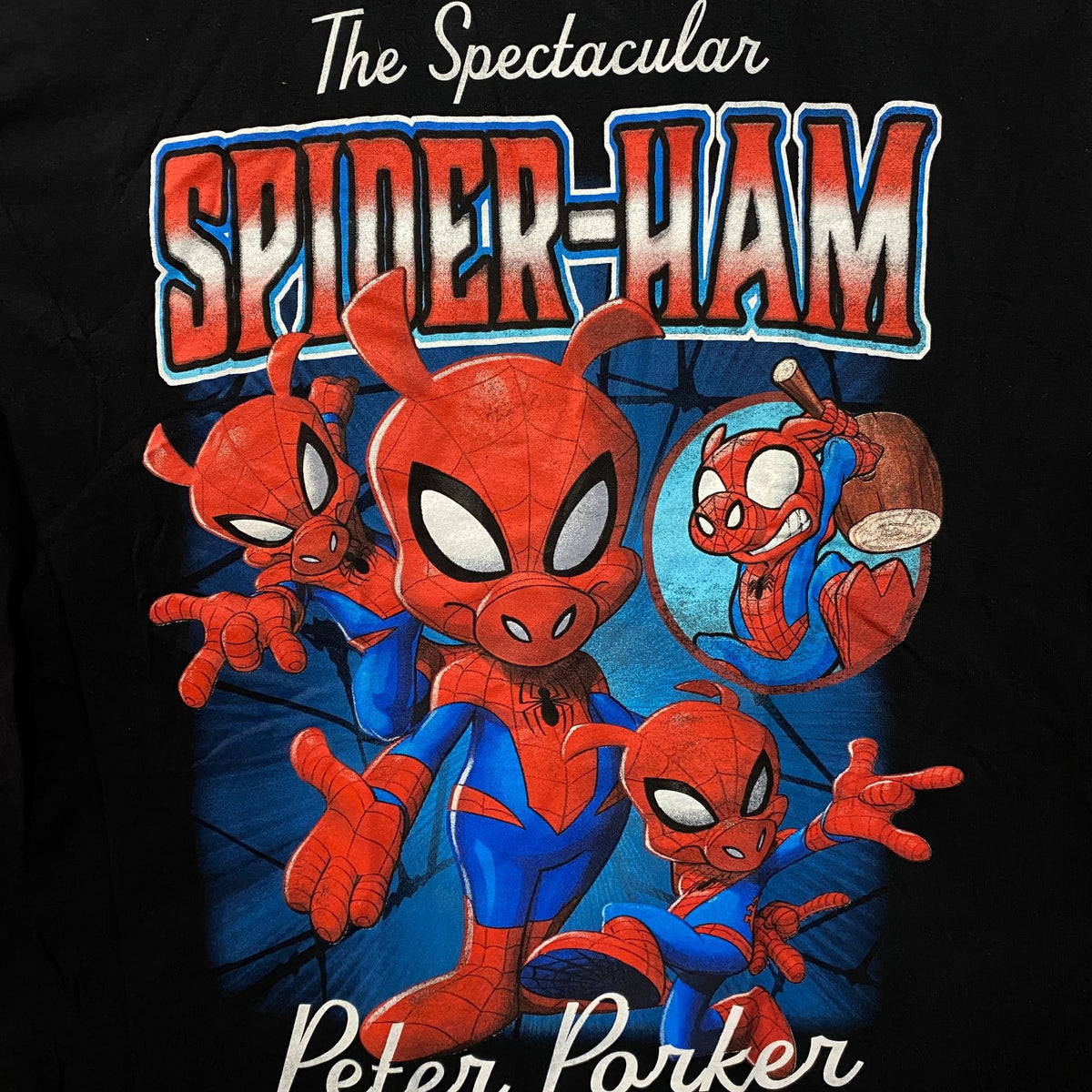 Marvel The Spectacular Spider-Ham Peter Porker Retro Comic Shirt Large