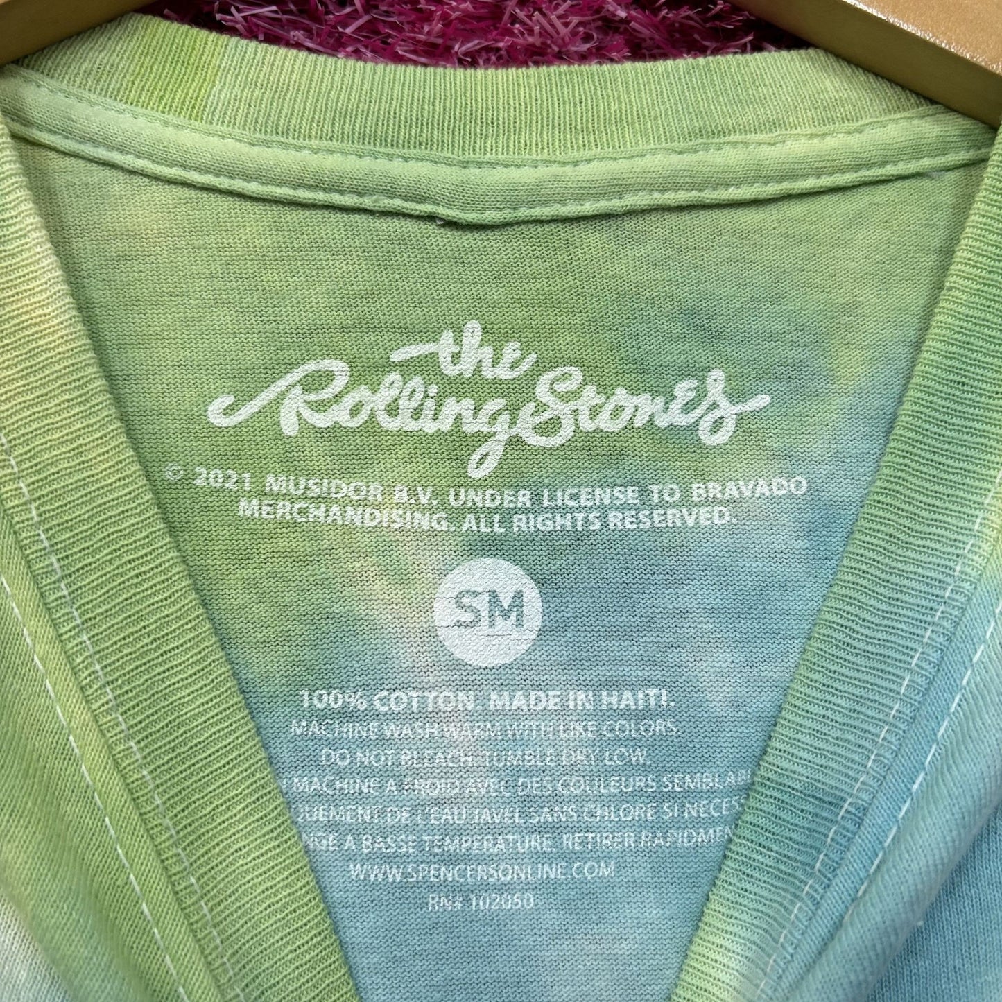 The Rolling Stones 1982 Pastel tiedye size small