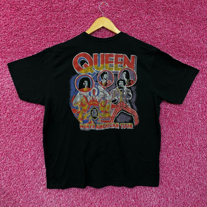 Queen Freddie Mercury 05 North American Tour Vtg Tshirt size Extra Large