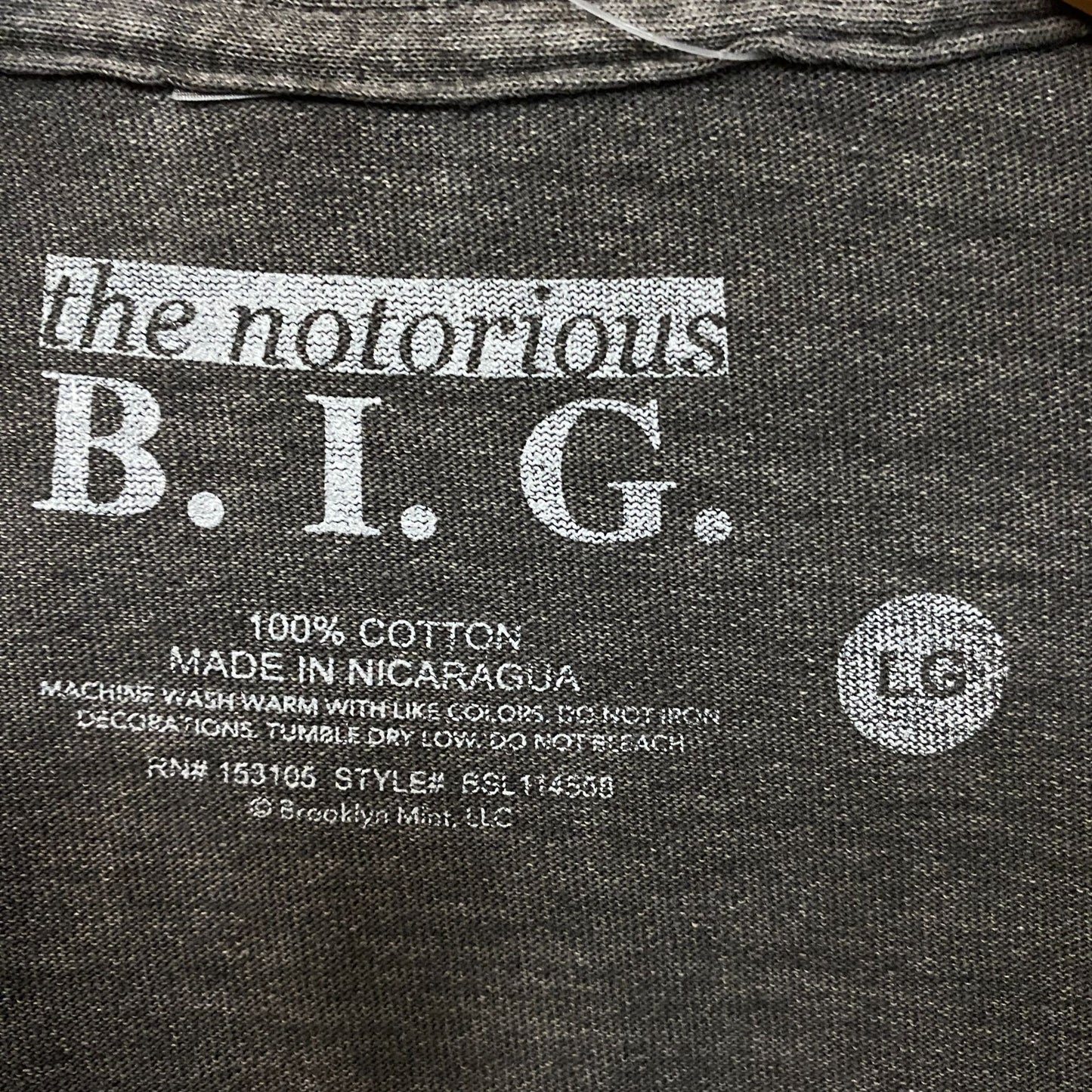 The Notorious B.I.G. Biggie Smalls Life After Death Tour Sleeveless Crop Tee Large