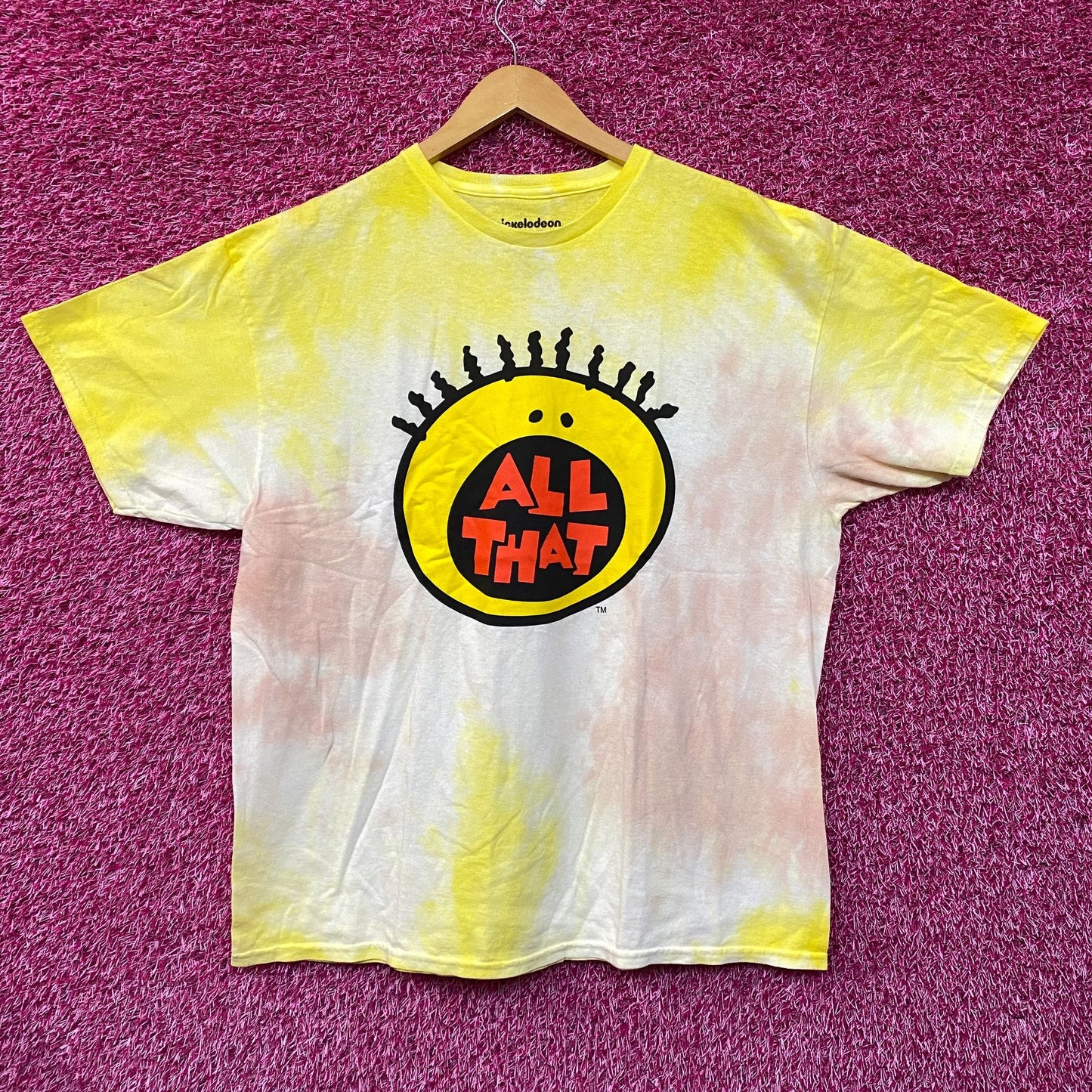 Nickelodeon Tie dye All that Tv Show Promo tie dye Tshirt size extra large