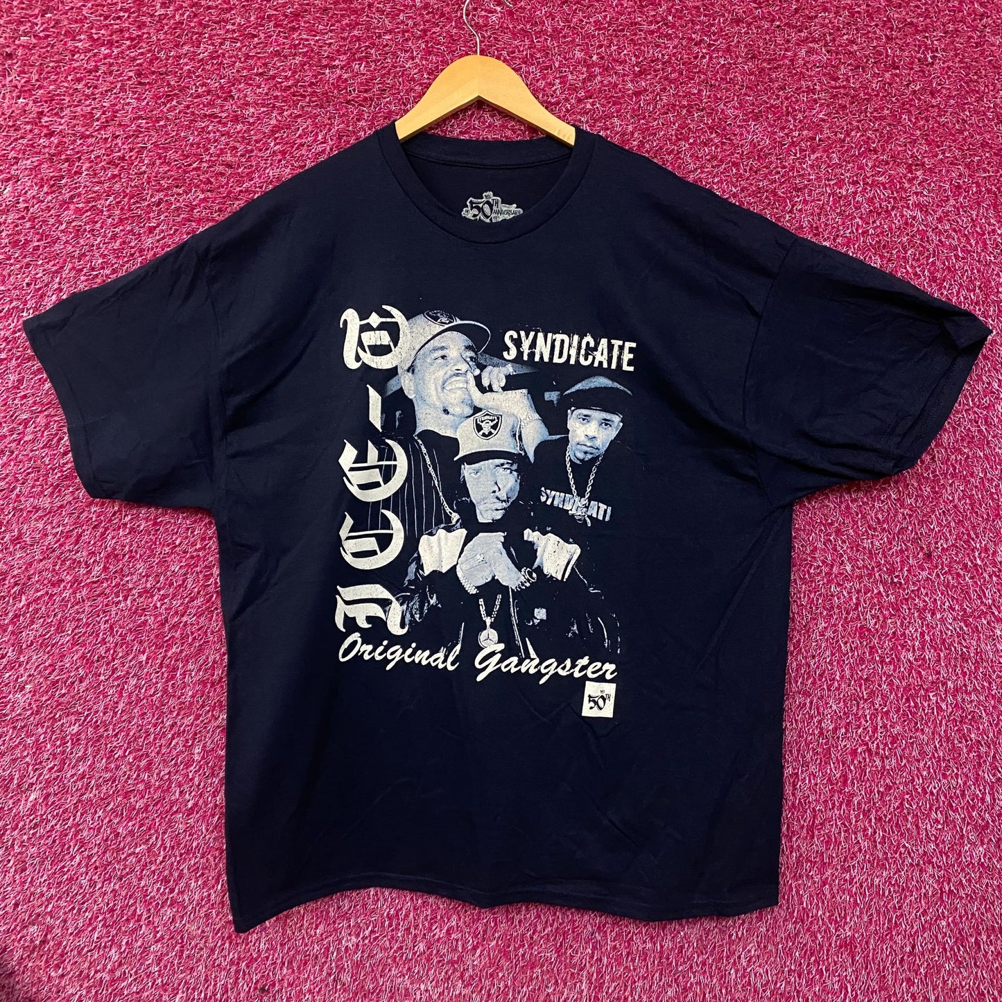 Ice-T Rhyme Syndicate 50th Anniversary of Hip Hop Graphic T-Shirt 2XL