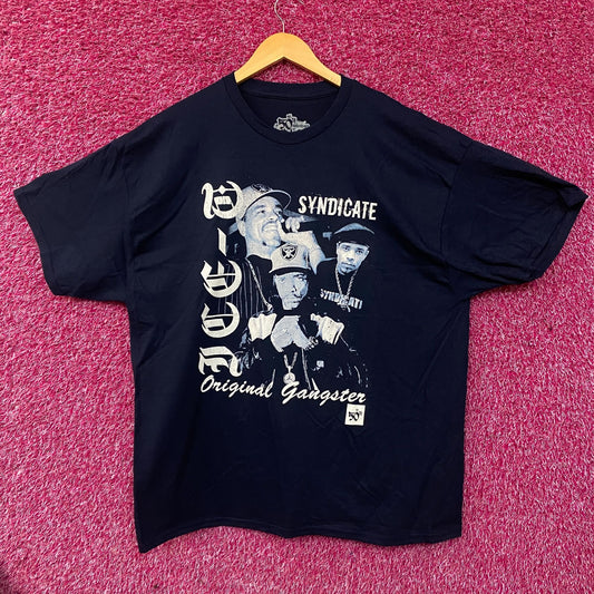 Ice-T Rhyme Syndicate 50th Anniversary of Hip Hop Graphic T-Shirt 2XL