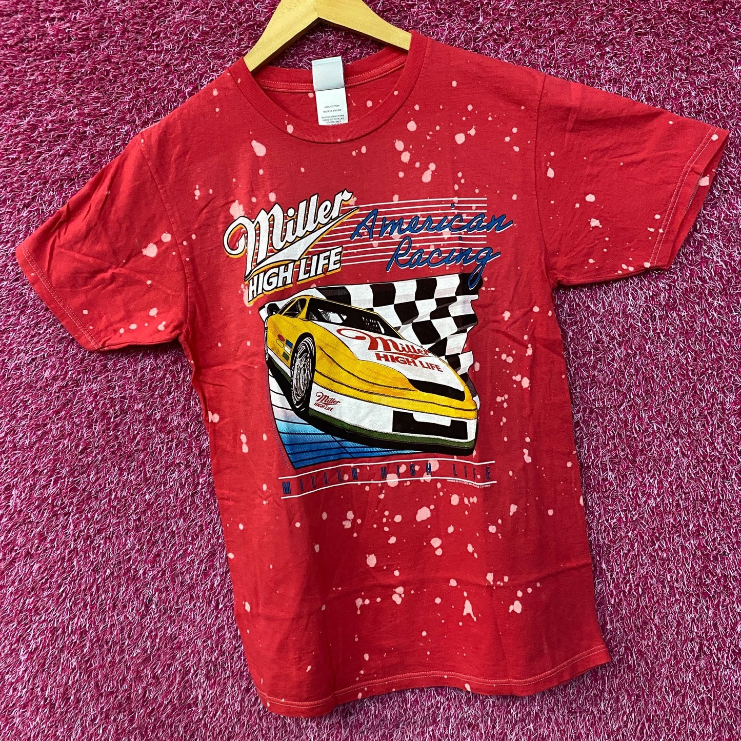 Miller High Life American Racing Graphic T-Shirt Small