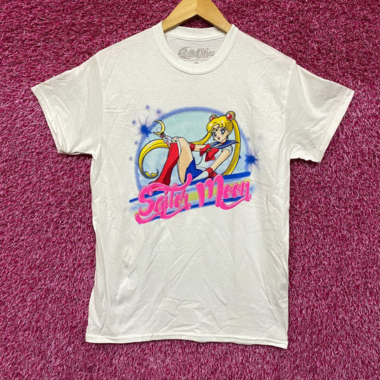 Sailor Moon Usagi Tsukino Airbrush Style Anime T-Shirt Small