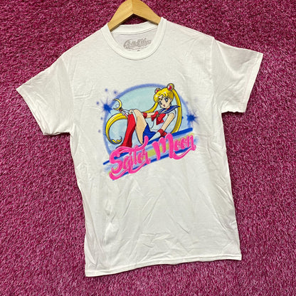 Sailor Moon Usagi Tsukino Airbrush Style Anime T-Shirt Small