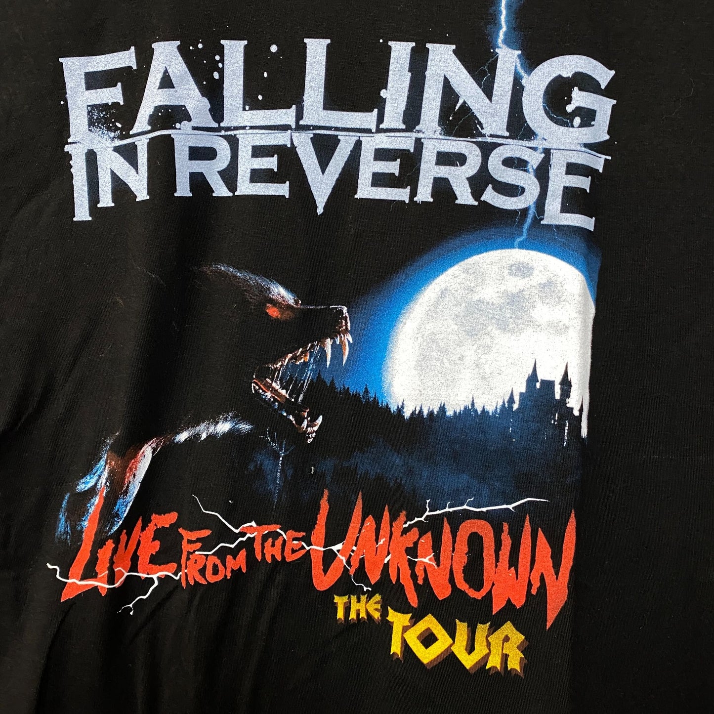 Falling In Reverse Live From The Unknown Tour Tshirt size Medium