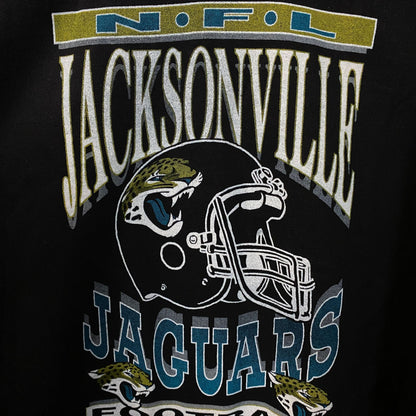 Junk Food Clothing NFL Jacksonville Jaguars Helmet Logo Crew Fleece 2XL