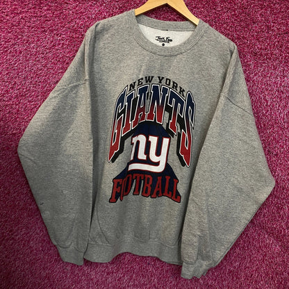 Junk Food Clothing New York Giants Heather Gray Crewneck Pullover Sweatshirt XL