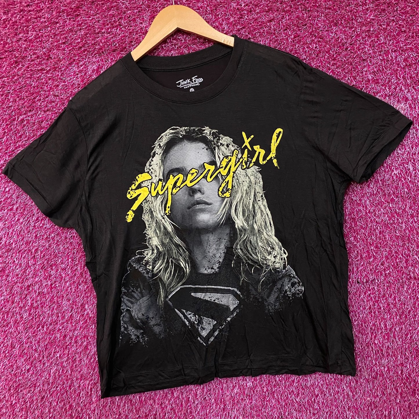 Junk Food Clothing Supergirl X Blondie The Original Women's Tissue T-Shirt XL