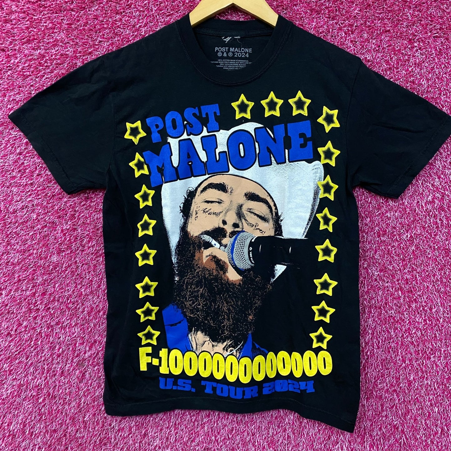 Post Malone F-Trillion Country Poster T-Shirt Small