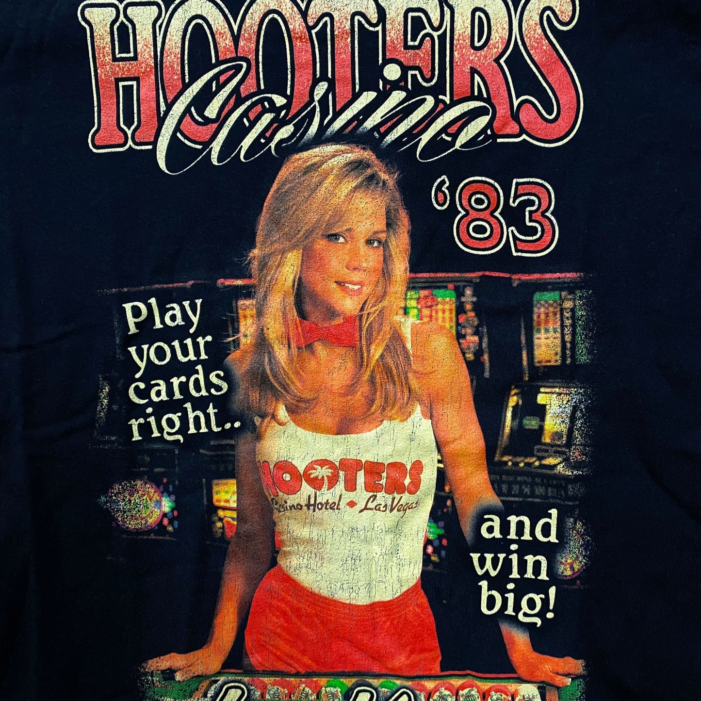 Hooters Casino 1983 Las Vegas Gambler Promo T-Shirt Small