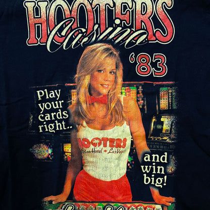 Hooters Casino 1983 Las Vegas Gambler Promo T-Shirt Small