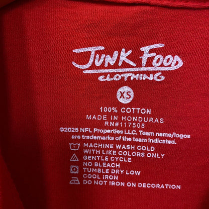 Junk Food Clothing NFL Kansas City Chiefs Checkdown Flea Market Tee XS