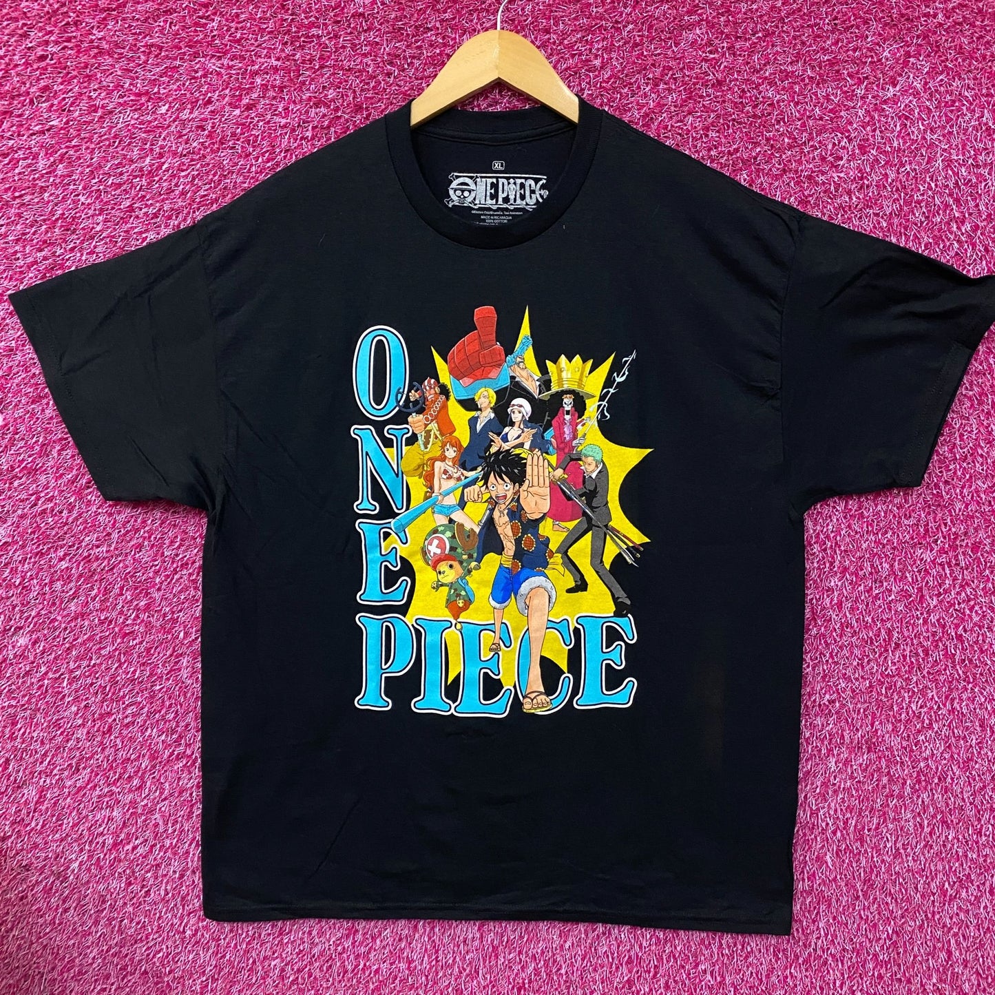 One Piece The Straw Hats Dressrosa Arc Anime T-Shirt XL